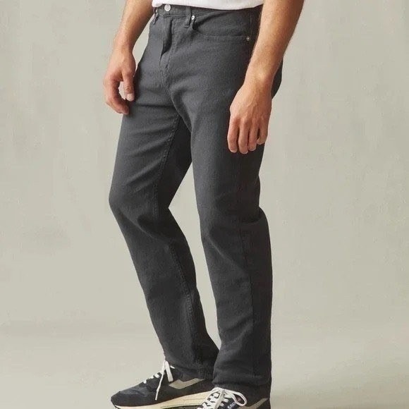 American Giant Other - American Giant Roughneck Straight Jeans Mens 34x32 Charcoal Gray Canvas Mid Rise